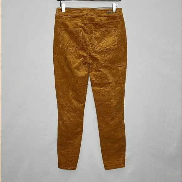 Paige Hoxton Ankle Skinny Corduroy Pants in Marigold - Size 29 - Picture 5 of 9
